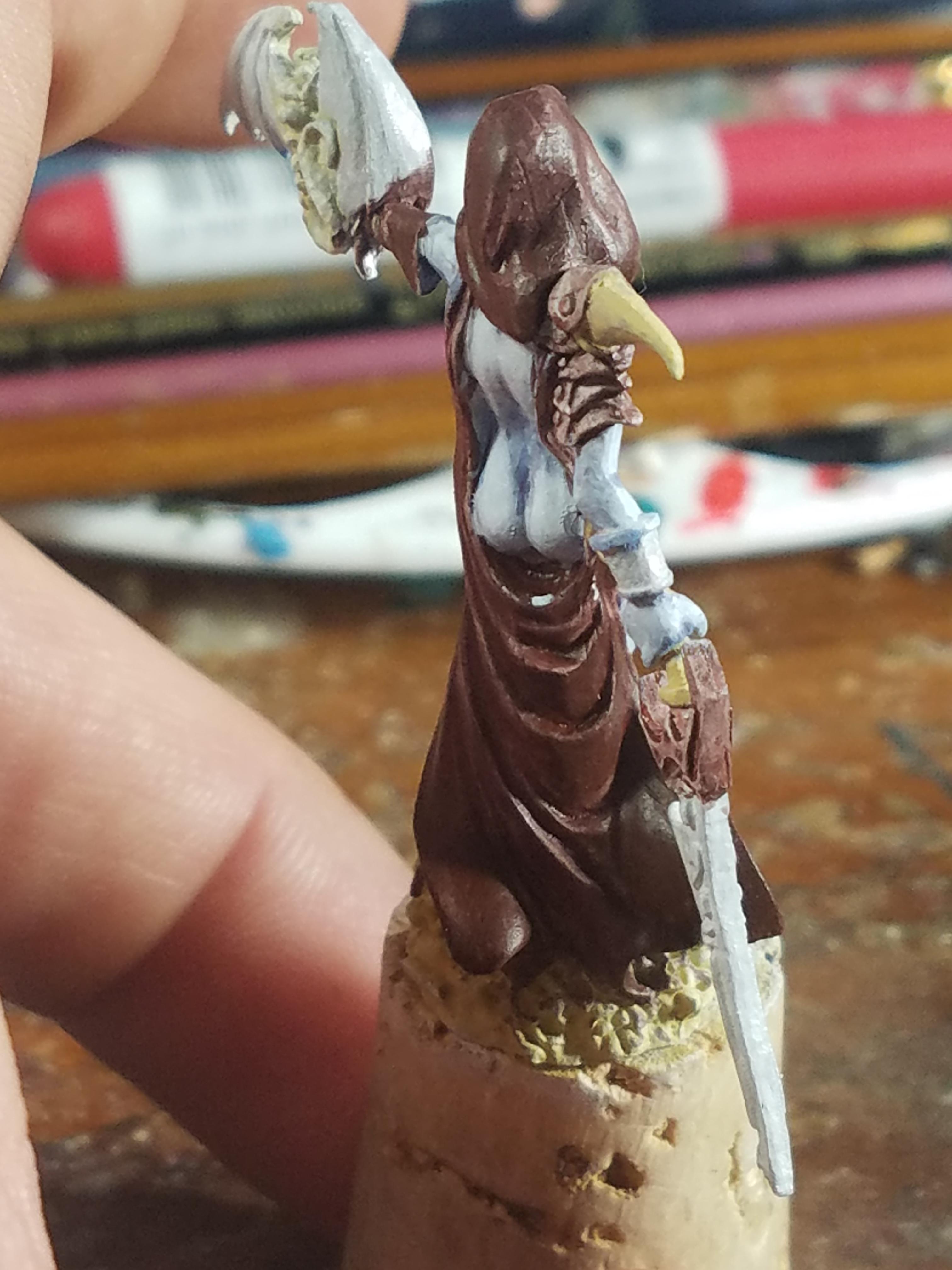 Paint Tests, Pale Blue Skin, Reaper Miniatures, Work In Progress